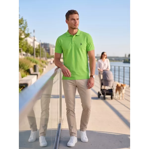  Prémium férfi póló gallérral ALTISPORT ALM002203 ALMA ZÖLD 