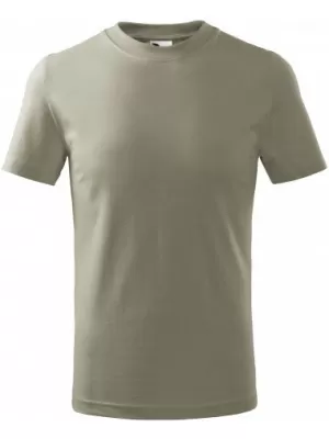 Gyermek póló MALFINI BASIC 138 VILÁGOS KHAKI