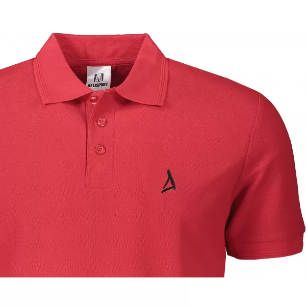  Prémium férfi póló gallérral ALTISPORT ALM002203 PIROS 