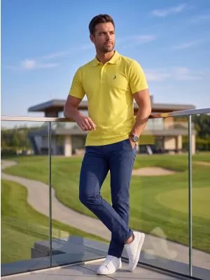 Prémium férfi póló gallérral ALTISPORT ALM002203 CITROM