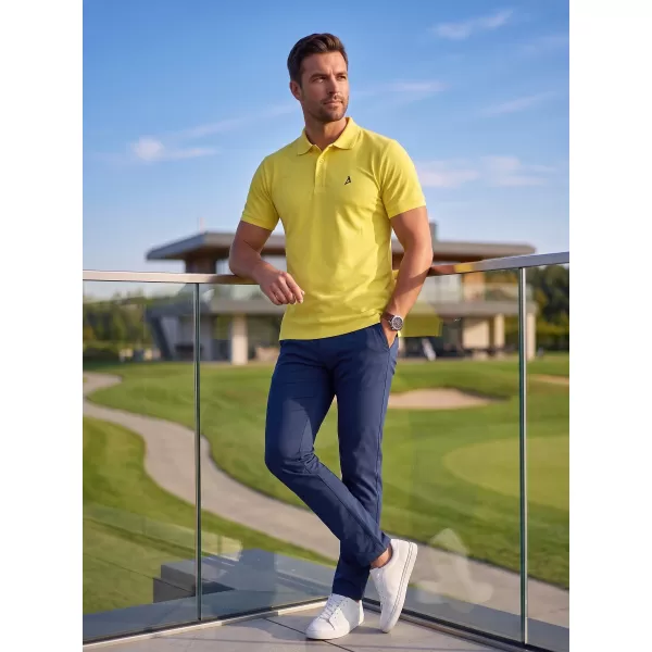  Prémium férfi póló gallérral ALTISPORT ALM002203 CITROM 
