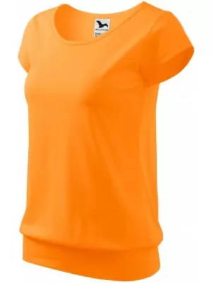 Női póló MALFINI CITY 120 MANDARIN NARANCS