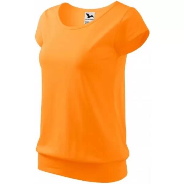  Női póló MALFINI CITY 120 MANDARIN NARANCS 