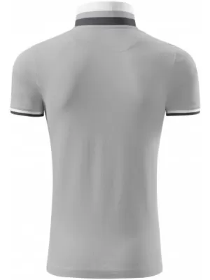 Férfi póló gallérral MALFINI PREMIUM COLLAR UP 256 EZÜSTSZÜRKE