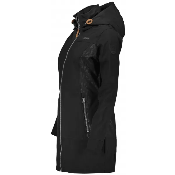  Női softshell kabát ALTISPORT GYMA LCTU163 FEKETE 