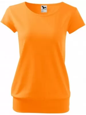 Női póló MALFINI CITY 120 MANDARIN NARANCS