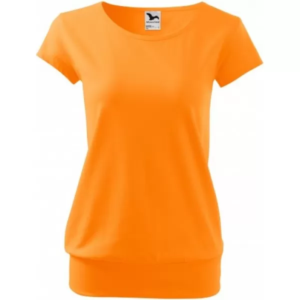  Női póló MALFINI CITY 120 MANDARIN NARANCS 