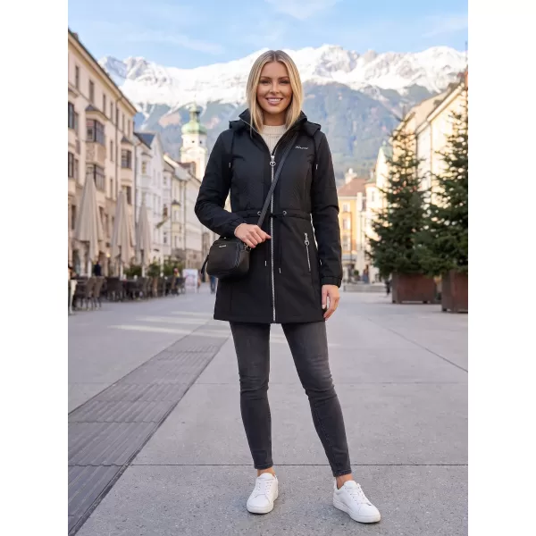  Női softshell kabát KIXMI MALAYA FEKETE 