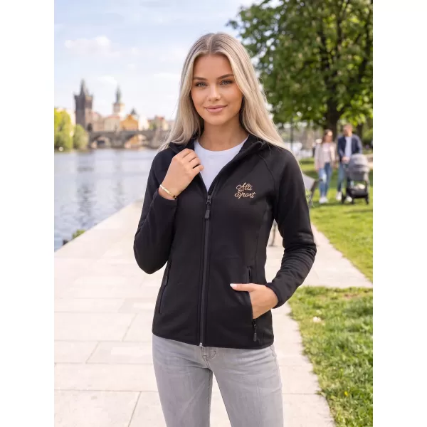  Női prémium pulóver ALTISPORT ALW056418 FEKETE 