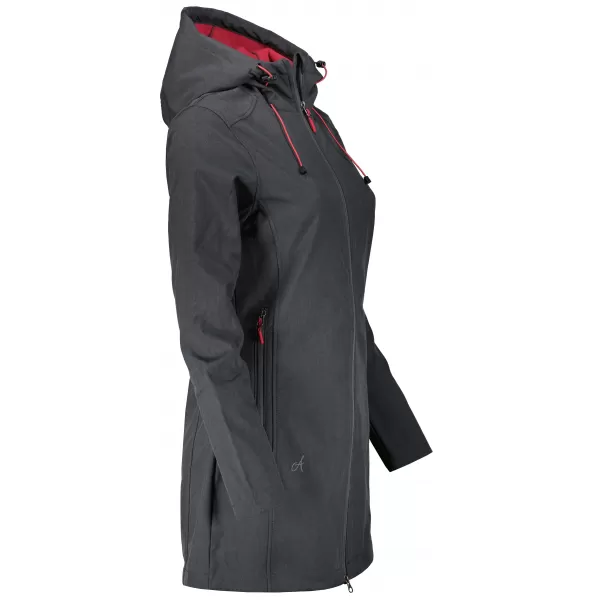  Női softshell kabát ALTISPORT DERAURA LCTU166 SÖTÉTSZÜRKE 