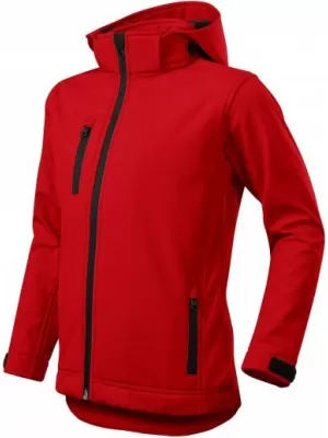Gyermek softshell kabát MALFINI PERFORMANCE 535 PIROS