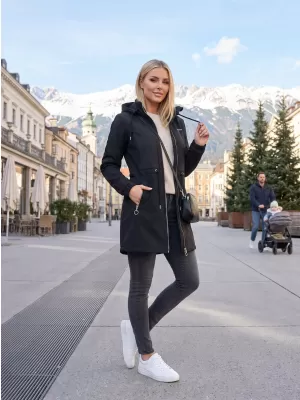 Női softshell kabát KIXMI MALAYA FEKETE