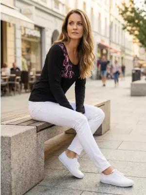Női póló ALTISPORT KOLIA LTSU837 FEKETE