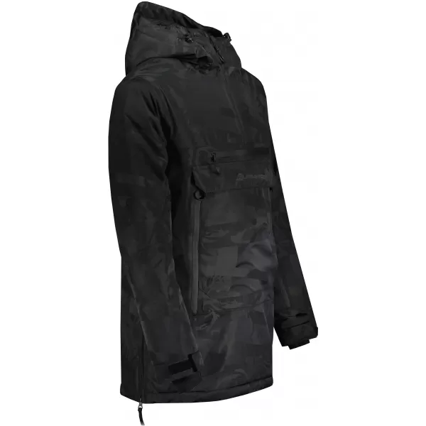  Férfi téli kabát ALPINE PRO CLOC MJCU527 FEKETE/ZÖLD 