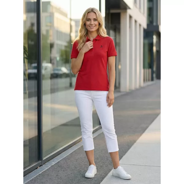  Prémium női póló gallérral ALTISPORT ALW002210 PIROS 
