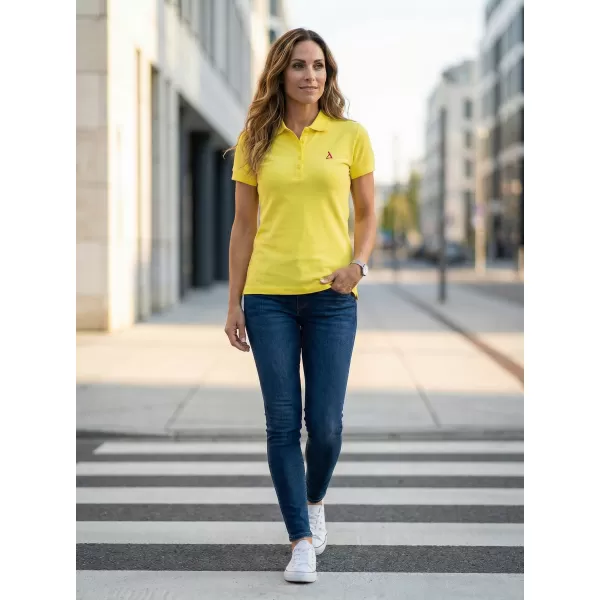  Prémium női póló gallérral ALTISPORT ALW002210 CITROM 
