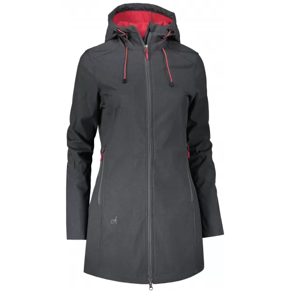 Női softshell kabát ALTISPORT DERAURA LCTU166 SÖTÉTSZÜRKE 