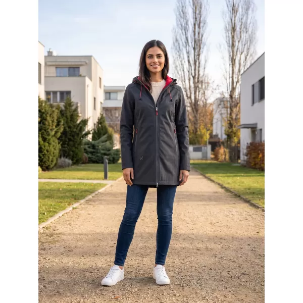  Női softshell kabát ALTISPORT DERAURA LCTU166 SÖTÉTSZÜRKE 