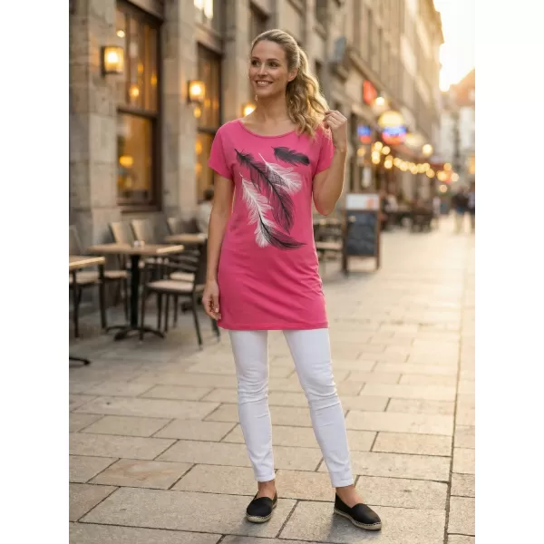  Dámské prodloužené triko ALTISPORT CARRYOVER ALW112123 PURPUROVÁ 