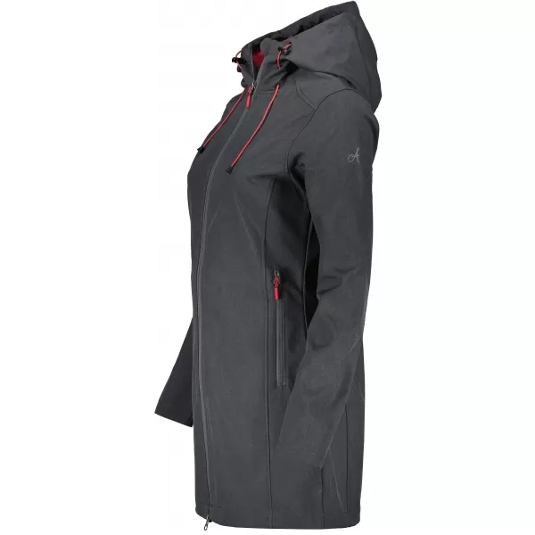  Női softshell kabát ALTISPORT DERAURA LCTU166 SÖTÉTSZÜRKE 