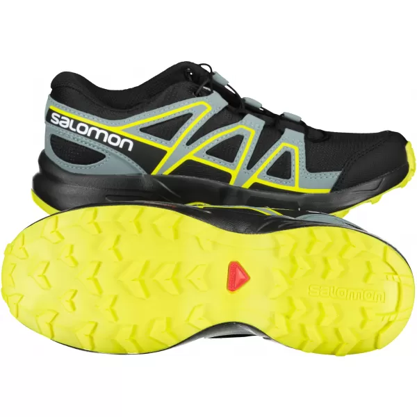  Gyerek futócipő SALOMON SPEEDCROSS J L41447100 FEKETE/FEKETE/ZÖLD 