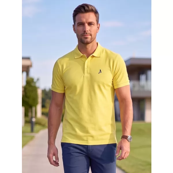  Prémium férfi póló gallérral ALTISPORT ALM002203 CITROM 