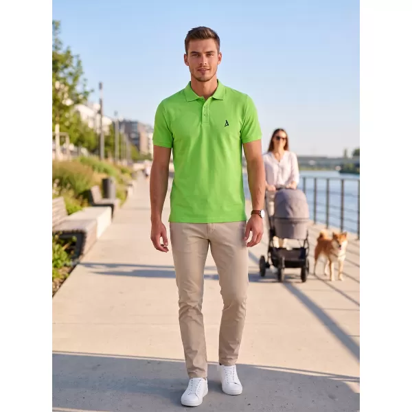  Prémium férfi póló gallérral ALTISPORT ALM002203 ALMA ZÖLD 