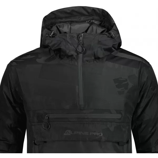  Férfi téli kabát ALPINE PRO CLOC MJCU527 FEKETE/ZÖLD 