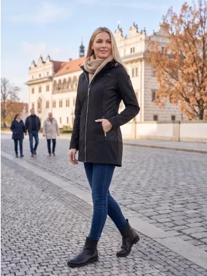 Női softshell kabát ALTISPORT GYMA LCTU163 FEKETE