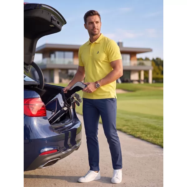  Prémium férfi póló gallérral ALTISPORT ALM002203 CITROM 