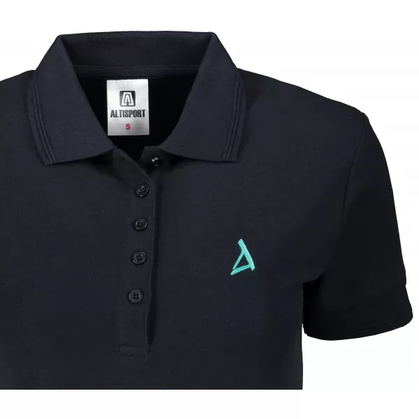  Prémium női póló gallérral ALTISPORT ALW002210 SÖTÉTKÉK 