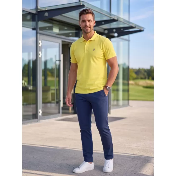  Prémium férfi póló gallérral ALTISPORT ALM002203 CITROM 