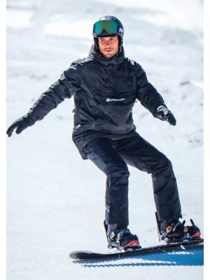 Férfi téli kabát ALPINE PRO CLOC MJCU527 FEKETE/ZÖLD