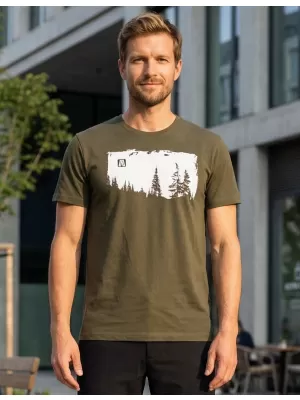 Pánské triko ALTISPORT CARRYOVER ALM111129 MILITARY