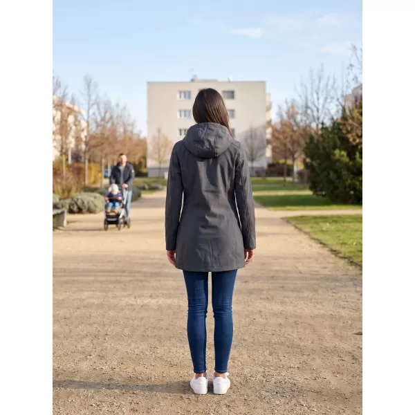  Női softshell kabát ALTISPORT DERAURA LCTU166 SÖTÉTSZÜRKE 