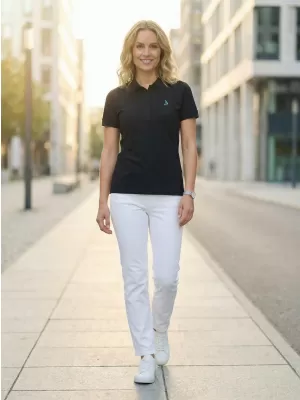 Prémium női póló gallérral ALTISPORT ALW002210 SÖTÉTKÉK