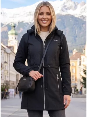 Női softshell kabát KIXMI MALAYA FEKETE