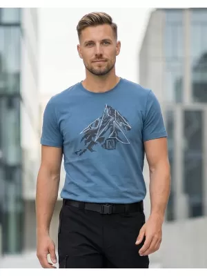 Pánské triko ALTISPORT CARRYOVER ALM115129 DENIM