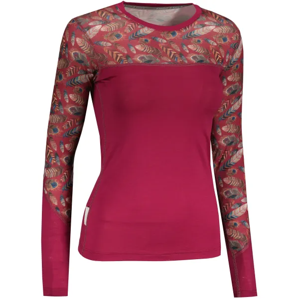  Női termo felső SENSOR MERINO IMPRESS 21200019 LILA/FEATHER 