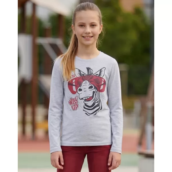  Lány t -póló, hosszú ujjú SAM 73 AGNES GT 555 VILÁGOSSZÜRKE 