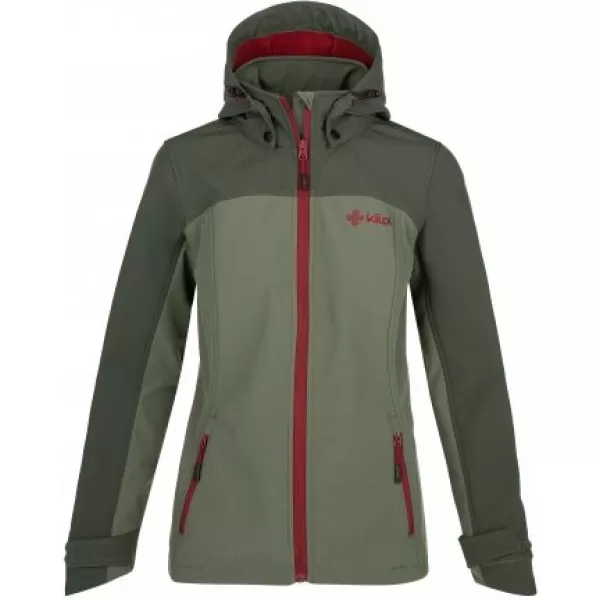  Női softshell kabát KILPI RAVIA-W QL0001KI KHAKI 