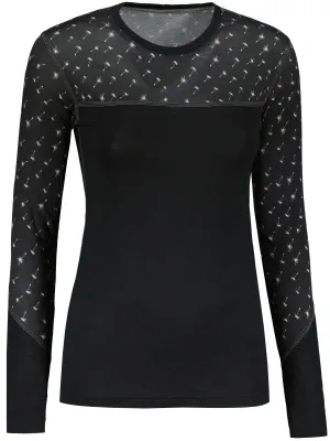 Női thermo felső SENSOR MERINO IMPRESS 19200025 FEKETE/PATTERN
