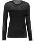 Női thermo felső SENSOR MERINO IMPRESS 19200025 FEKETE/PATTERN