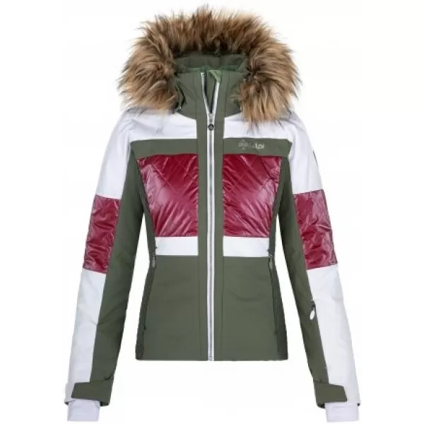  Női sídzseki KILPI ELZA-W QL0154KI KHAKI 