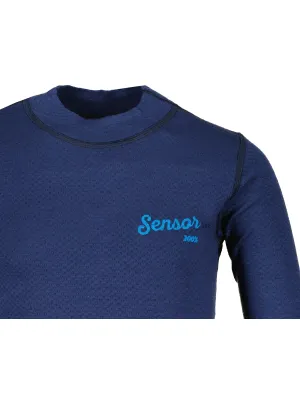 Gyermek termo póló SENSOR MERINO DF LOGO 21200026 DEEP BLUE