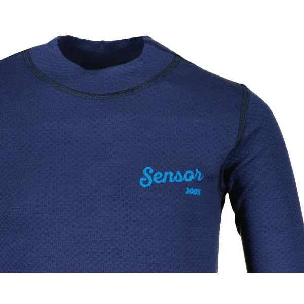  Gyermek termo póló SENSOR MERINO DF LOGO 21200026 DEEP BLUE 