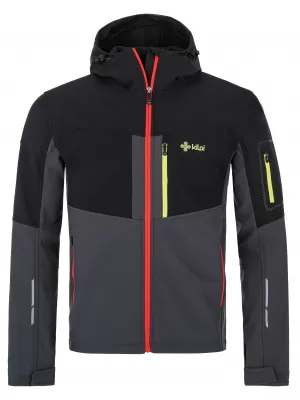 Férfi softshell kabát KILPI PRESENA-M QM0157KI SÖTÉTSZÜRKE