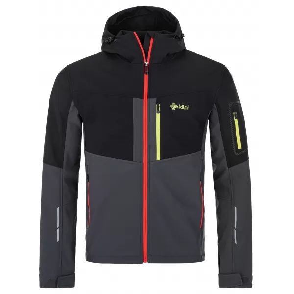  Férfi softshell kabát KILPI PRESENA-M QM0157KI SÖTÉTSZÜRKE 