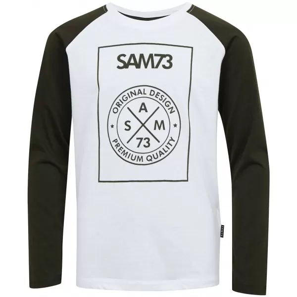  Fiú T -phirt hosszú ujjú SAM 73 JACK BT 553 FEHÉR 
