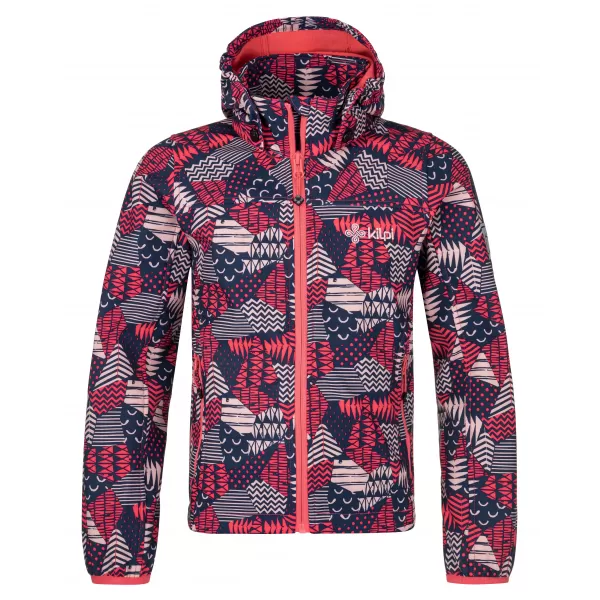  Lányos softshell kabát KILPI RAVIA-J PJ0033KI RÓZSASZÍN 
